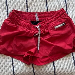 Vuori Red Women's Athletic Shorts